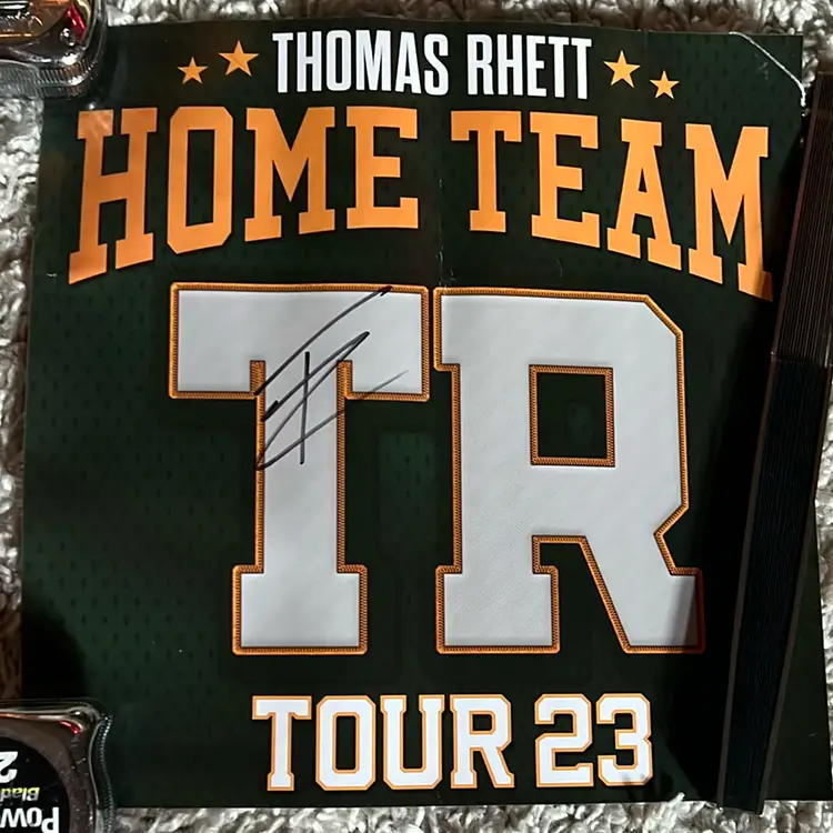 Thomas Rhett 2023 Tour Autographed Poster 12x12 Inch 