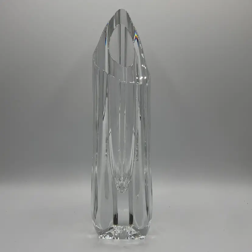 Baccarat France Crystal Heavy Bud Vase 12 1/4” PERFECT