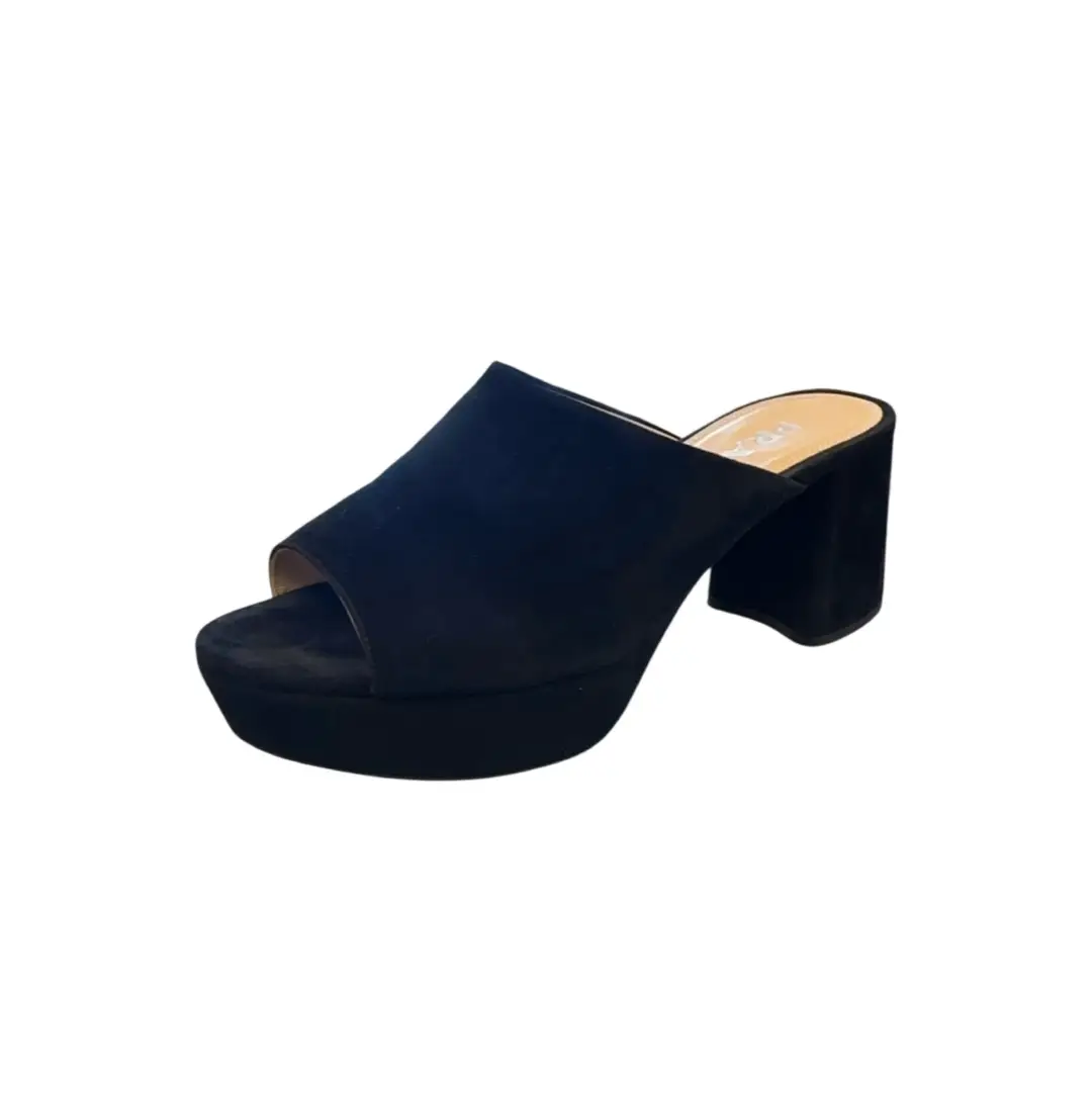 Prada Black Suede Mules Sz 36.5