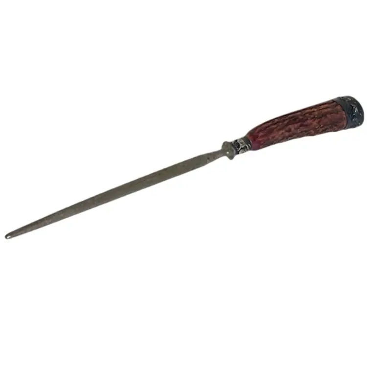 Vintage Lee’s Chef Knife Sharpening Floral Sterling Silver Ends