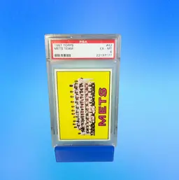 1967 Topps Mets Team PSA 6 (Nolan Ryan In Photo) New York Mets