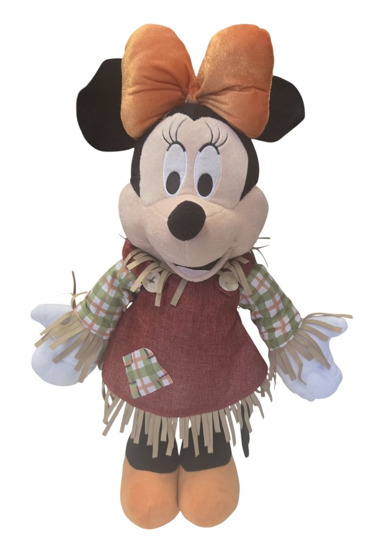Rare Disney Harvest Greeter Minnie Mouse Thanksgiving Figure