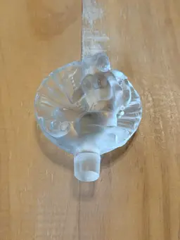 Female Nude Figure Perfume Stopper Frosted Glass Lalique Style