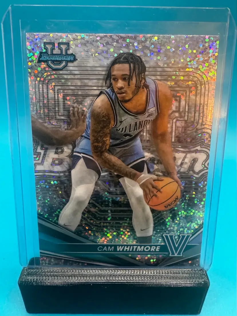 Cam Whitmore Bowman Chrome U Speckle Refractor Houston Rockets