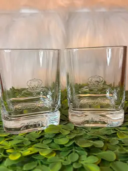 Embossed Crown Royal 2000 Whiskey Glasses