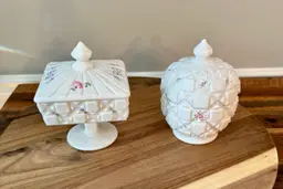 Westmoreland Wedding Box & Egg-shaped Candy Dish- Set Of 2