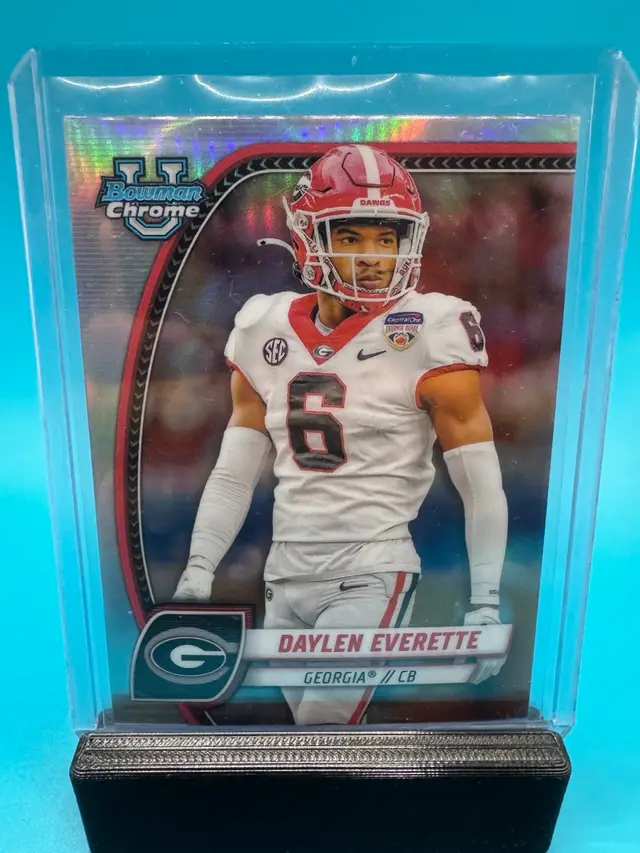 Daylen Everette Bowman Chrome U Refractor Georgia Bulldogs