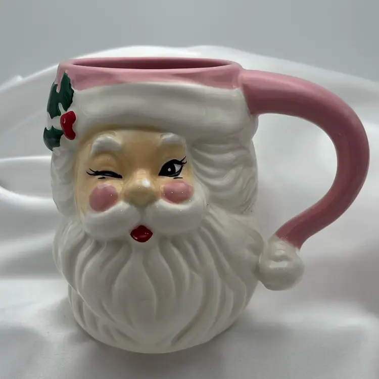 Winking Santa Mug