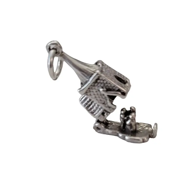 Sterling Silver Hinged Castle House, Church Chapel Charm Opens E556