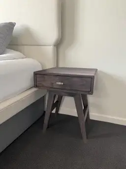 Mid-Century Modern Walnut Side Table