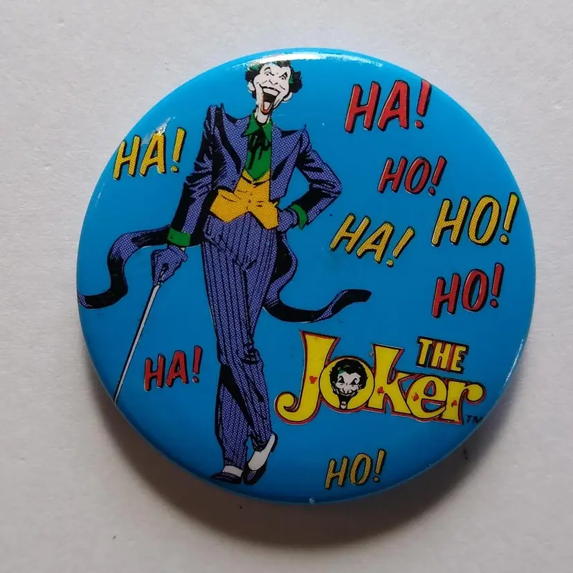 Batman The Joker Ha Ho Refrigerator Magnet Vintage 1980s Licensed Comic ButtonUp