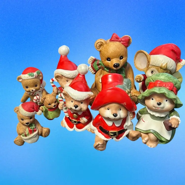 Christmas Lot Of Vintage HOMCO Figurines- 10 Free Shipping With This Lot