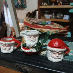 Vintage mini santa cups/mugs