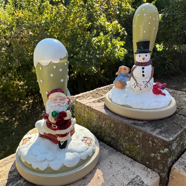 Vintage Brown Bag Christmas Cookie Stamps