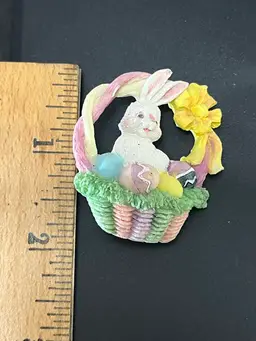 Easter Bunny Basket Pin