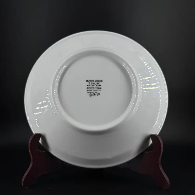 Mandarin Floral Restaurant Ware Plate Morris Gordon & Sons Jackson China Co 9.5"