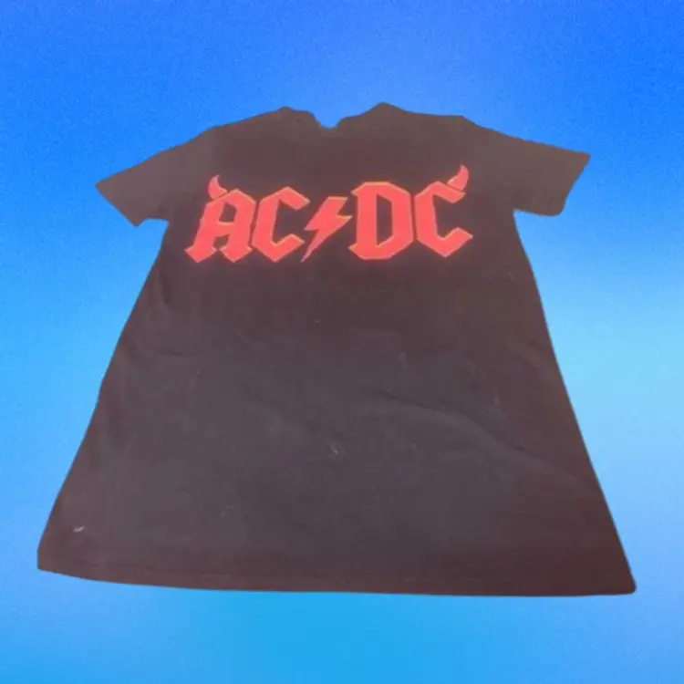 AC/DC 2016 Concert T-Shirt Dates on Back Graphic Logo Rock Band, Adult Medium