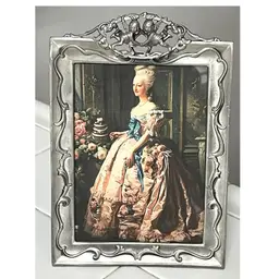 Seagull Pewter Etain Zinn 5x7 in Photo Size Frame Angels Cherubs Canada 1994