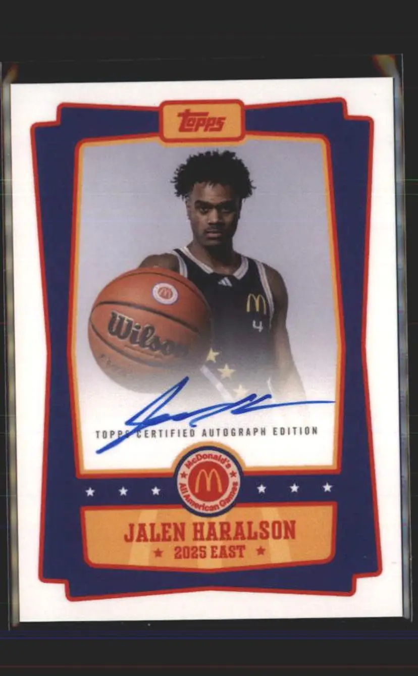 2025 Topps Chrome McDonald's #EAJH Jalen Haralson Auto - (140) -