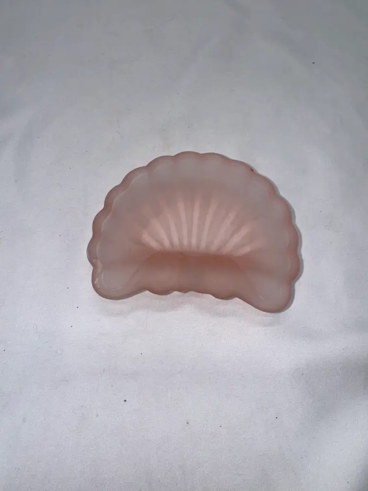 VTG Frosted/satin Glass Art Deco Ashtray