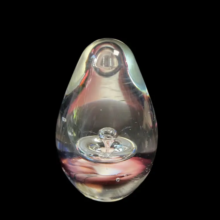Pier 1 Special Paperweight With Controlled Bubbles