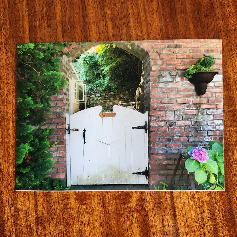 Photograph Of Gate & Brick Wall 5x7