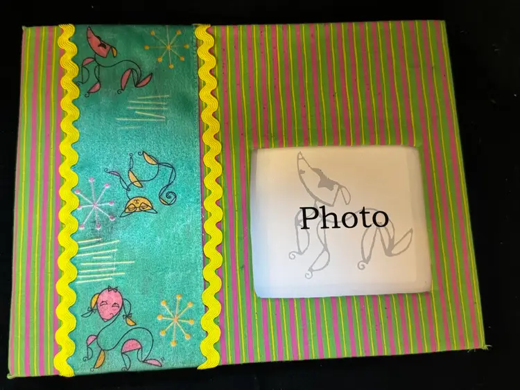Vintage Unused Scrap Book MCM Vibes Signed Back