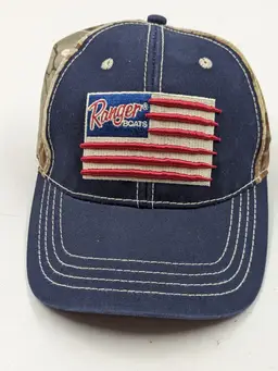Ranger Boats Camo / USA Flag Cap Hook and Loop Closure by The Game