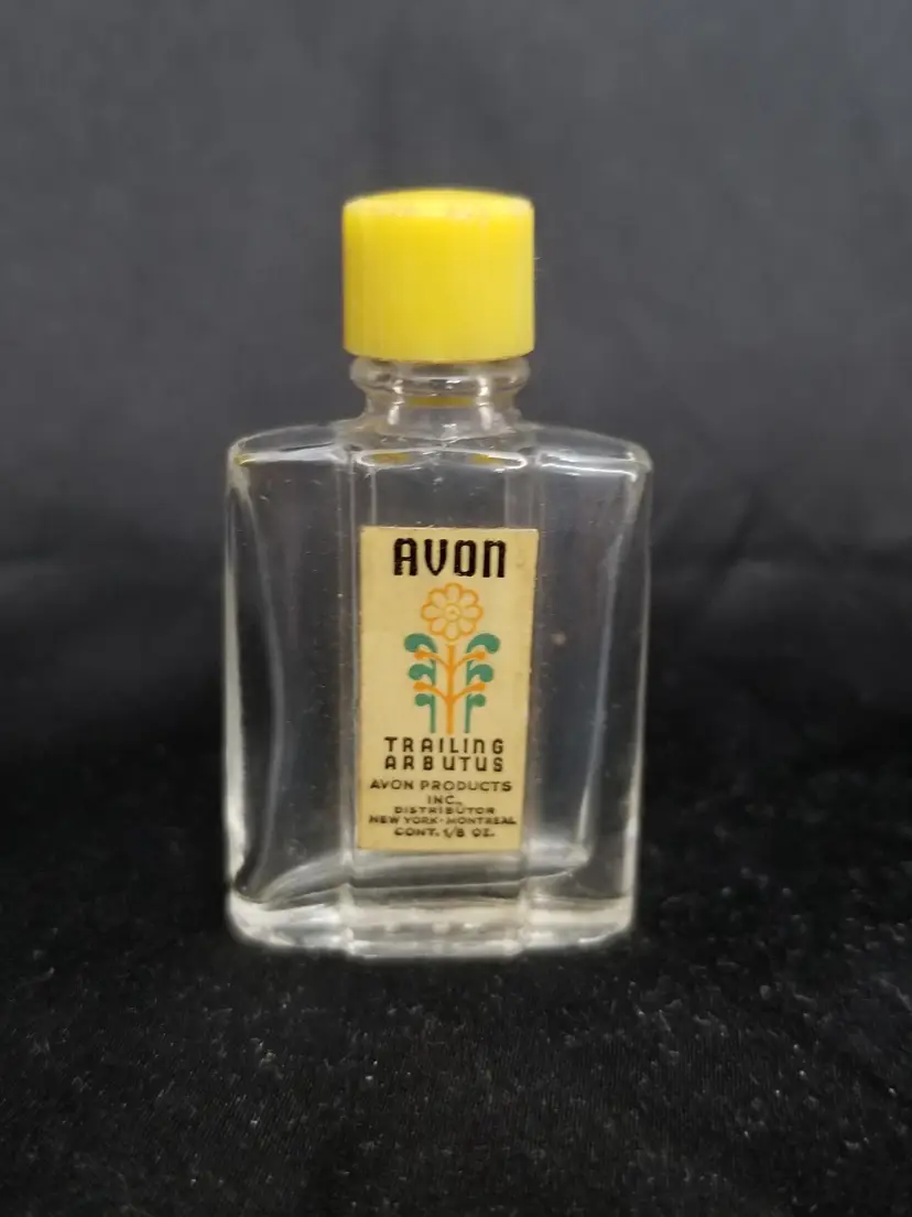 #132 Vintage Mini Avon Trailing Arbutus Perfume Bottle