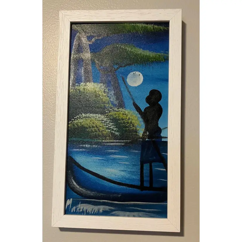 Original painting on canvas South or Central American (?) signed