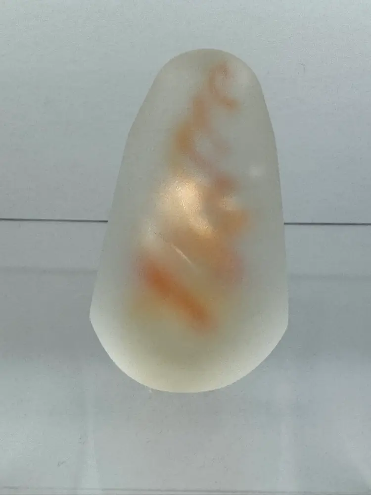 Peach Swirl Glass Paperweight
