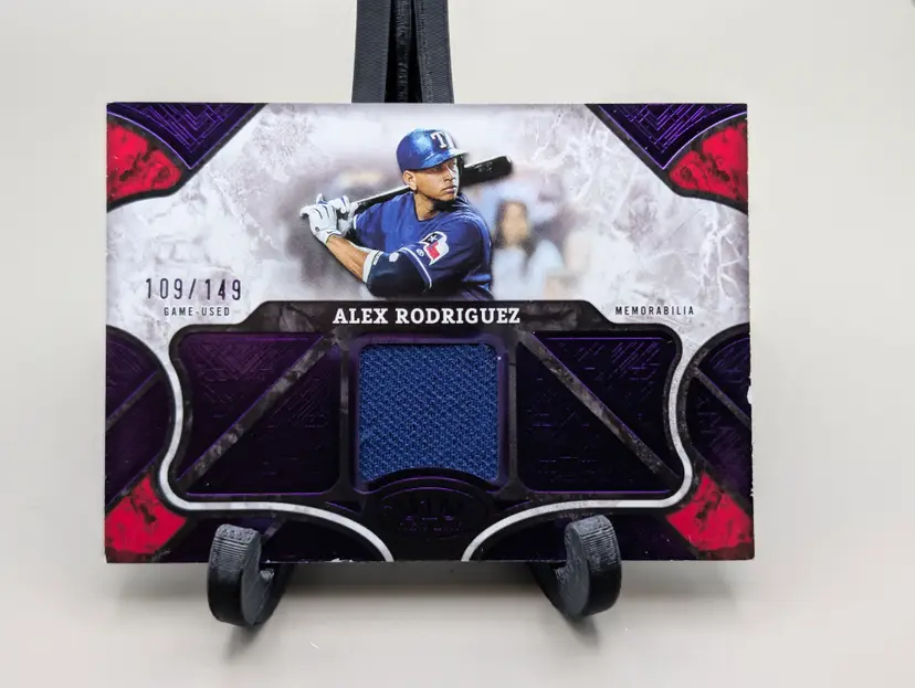 Alex Rodriguez #/149 2025 Topps Tier One Tier One Relics #T1R-AROD (edge issues) - Texas Rangers - (147-412)