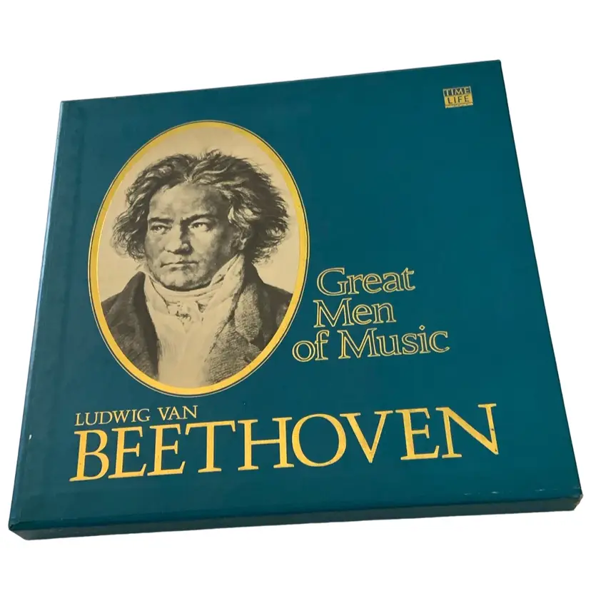 #07 - BlindArtStudios Offerings For Raid Train - Beethoven Great Men Of Music Book And 4 Vinyl Records Set