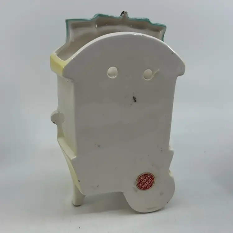 HTF Criterion Japan Flower Cart Wall Pocket 6.5H 3.75W