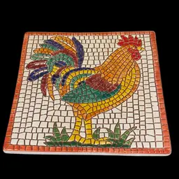 Chicken/Hen Trivet/Wall Hanging Ceramic Porcelain EUC