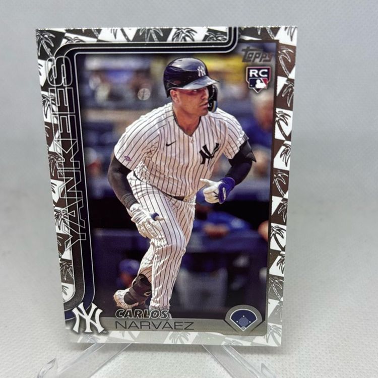 Carlos Narvaez 2025 Topps Palm Trees Border New York Yankees RC #115