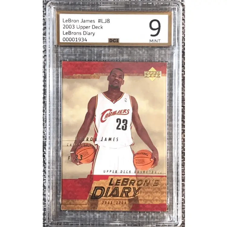 2003 Upper Deck LeBron's Diary LeBron James Rookie RC #LJ8 DCI 9 MINT