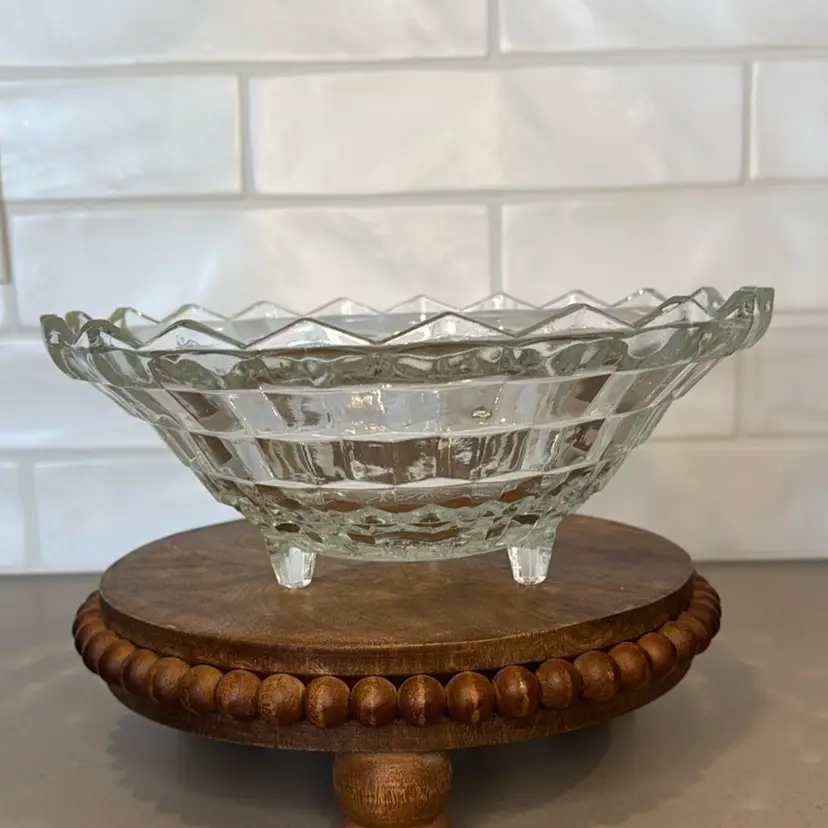 Whitehall Cubist Footed Bowl