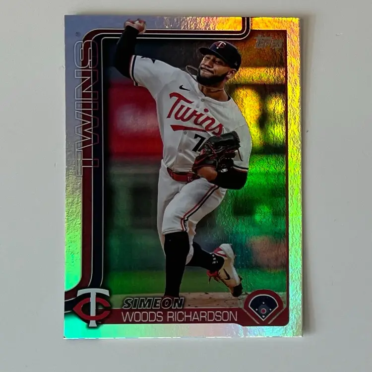 Simeon Woods-Richardson Rainbow Foil Minnesota Twins
