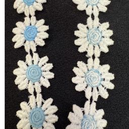 1.5 Yds Of Vintage Daisy Lace, 1” Wide