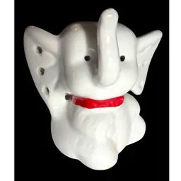 Vintage Ceramic Elephant Ring & Earring Holder