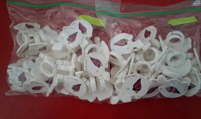 Arizona Cardinals Cup Cake Rings~ Bulk Lot of 48