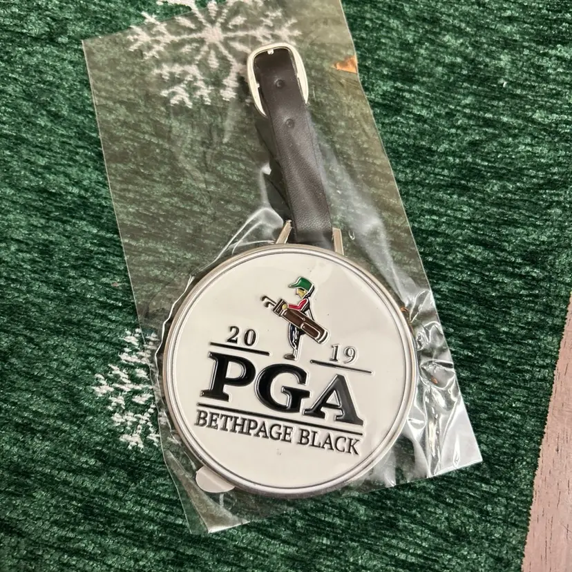 2019 PGA Bethpage Black Metal Golf Bag Tag