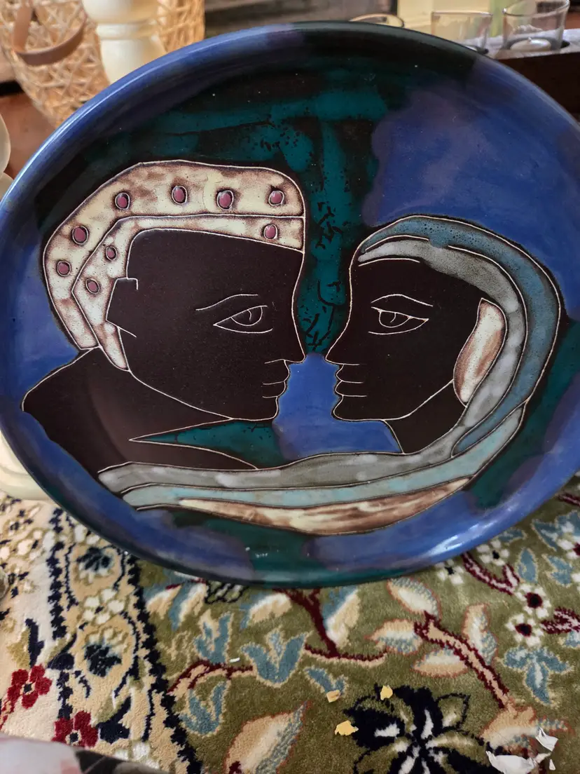 Mara Mexico Large Adam and Eve Plate