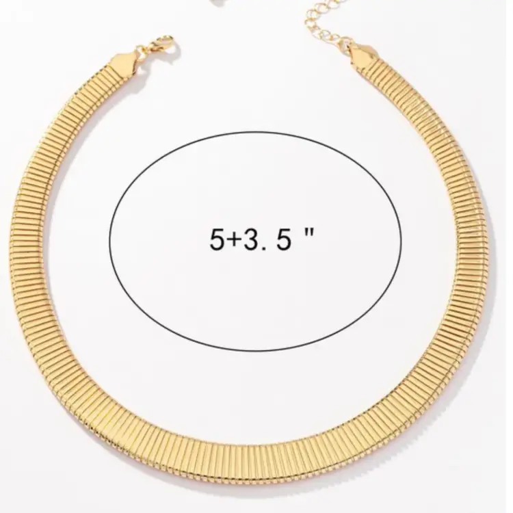 BOLD RADIANCE GOLD COLLAR NECKLACE