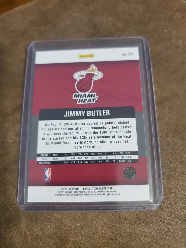 2024 Panini Revolution Jimmy Butler Miami Heat Card