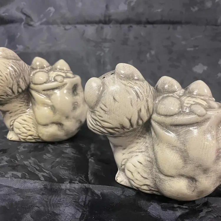 Chipmunk Carrying Nuts Salt & Pepper