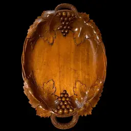 Wooden Stand Tray Music Box