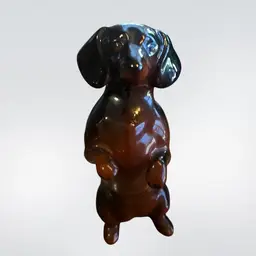 Vintage Beswick Begging Dachshund Figurine