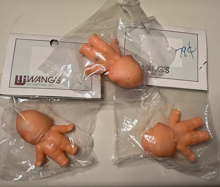 Vintage Mini 2” Cupid Dolls Plastic Crafting Lot of 3 Wang’s Int’l